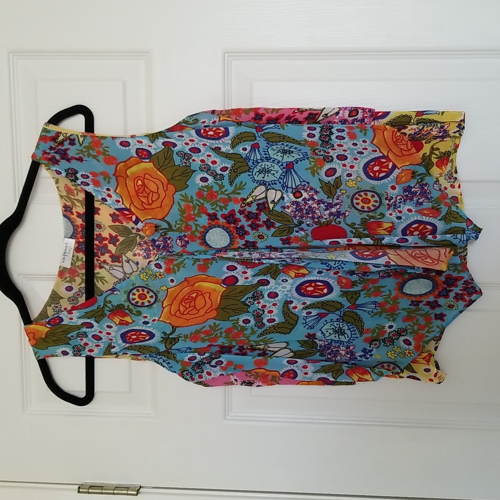 Super Cute Empower Design Colorful Layered Top. Never Worn.